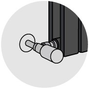  Angled radiator valve illustration with pipework from wall